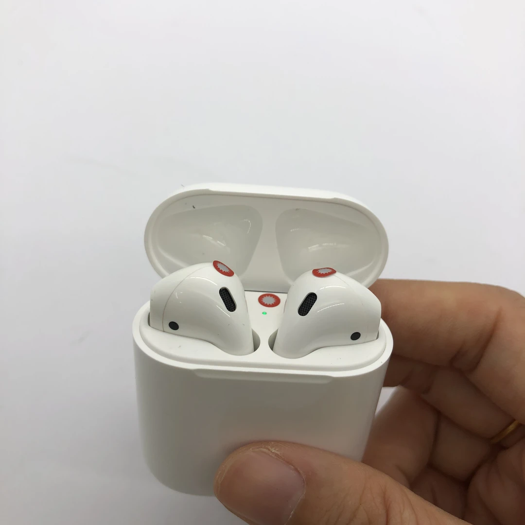 90新  苹果 AirPods 2代（有线）单机 白色蓝牙耳机/1030766