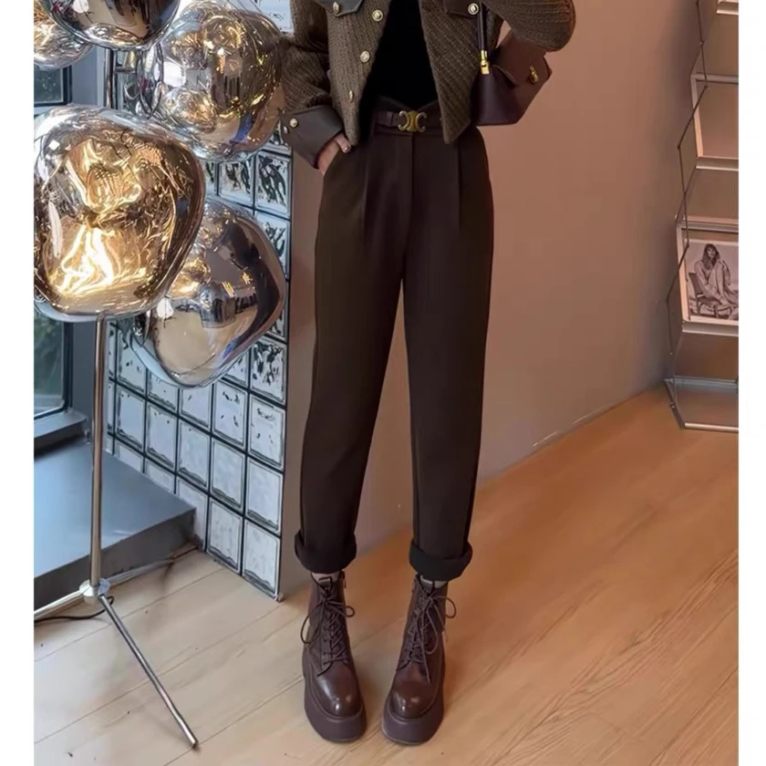 C2-66高腰西装裤显瘦气质裤子西裤