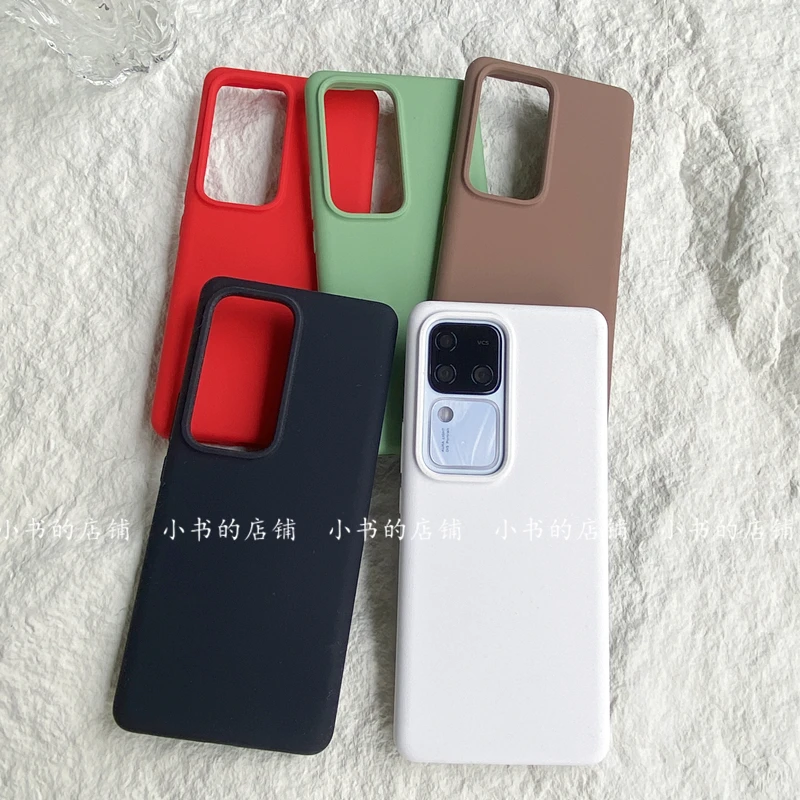 YOONIA适用vivo手机壳S18液态硅胶s18pro全包保护套官方同款灰粉