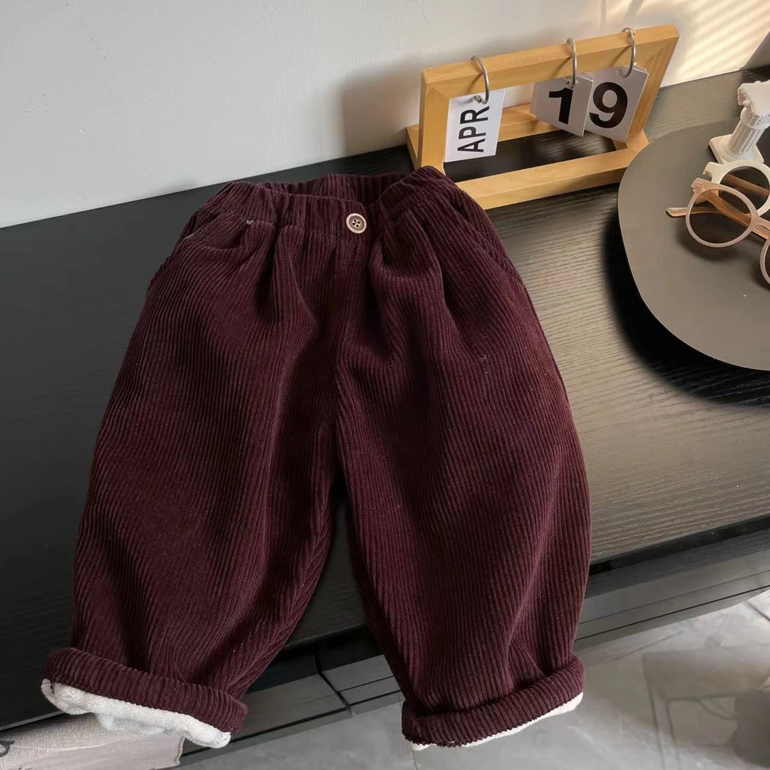 【MJL】冬款 韩版 儿童 加绒 儿童裤 dyj33159