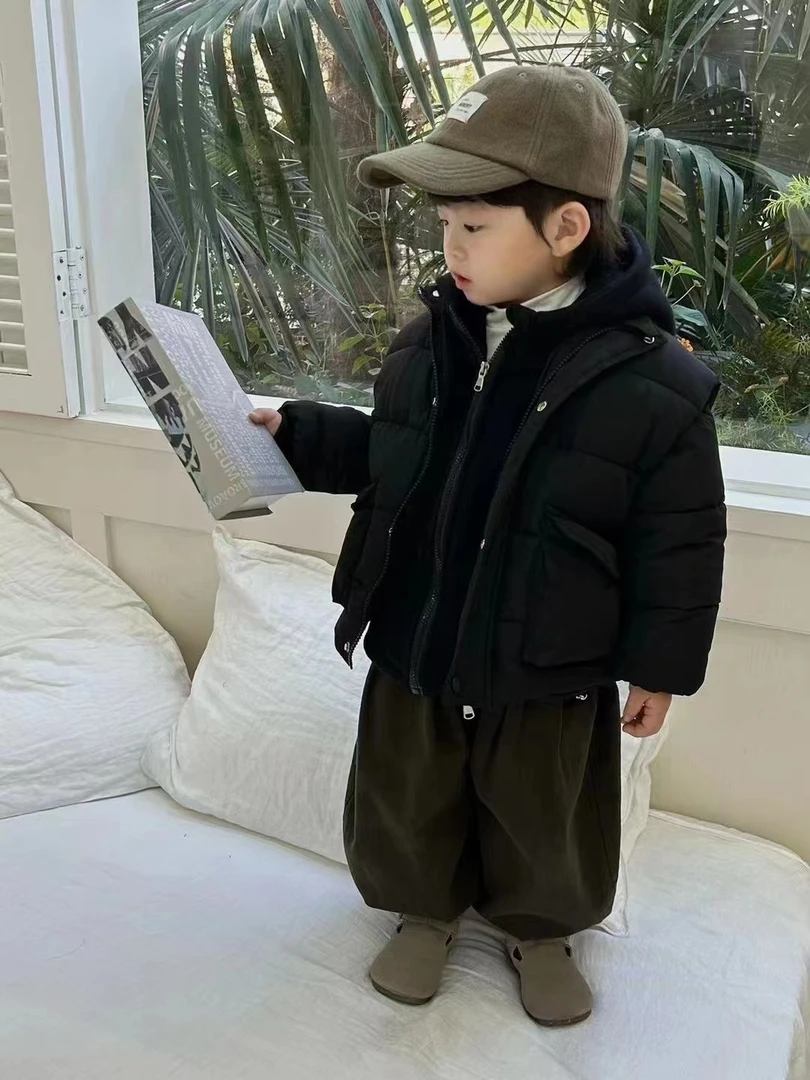 MJL冬款 韩版 卫衣棉马甲 两件套 DK231056