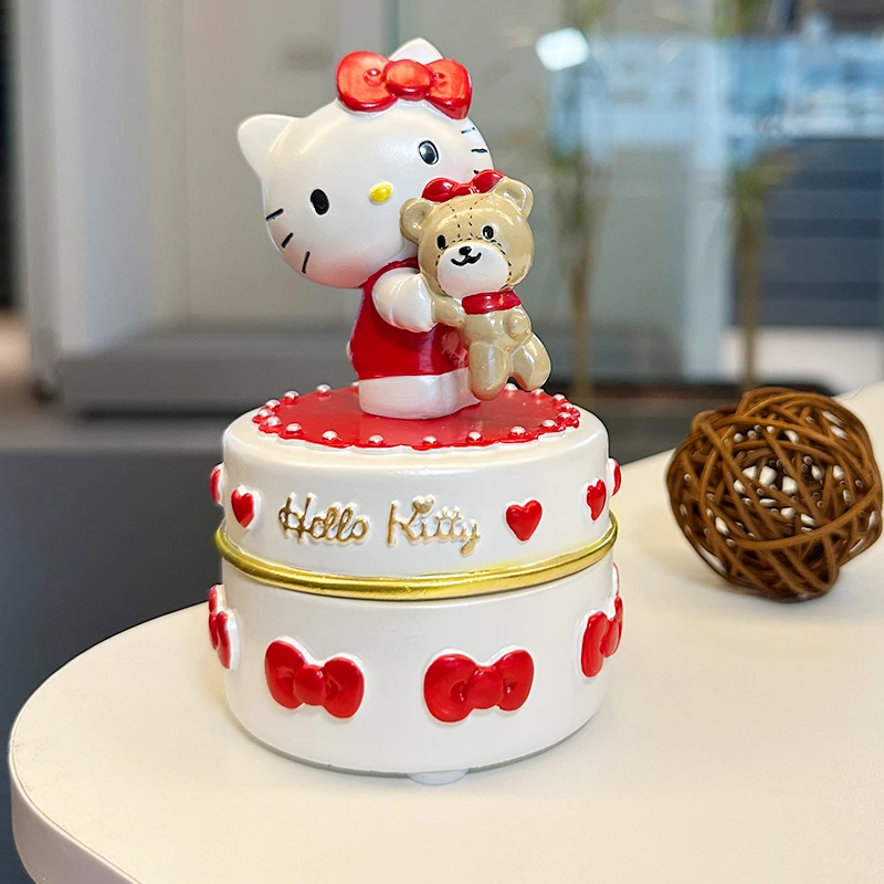 三丽鸥Hello Kitty爱心首饰盒置物盒收纳盒 情人节女孩生日礼物
