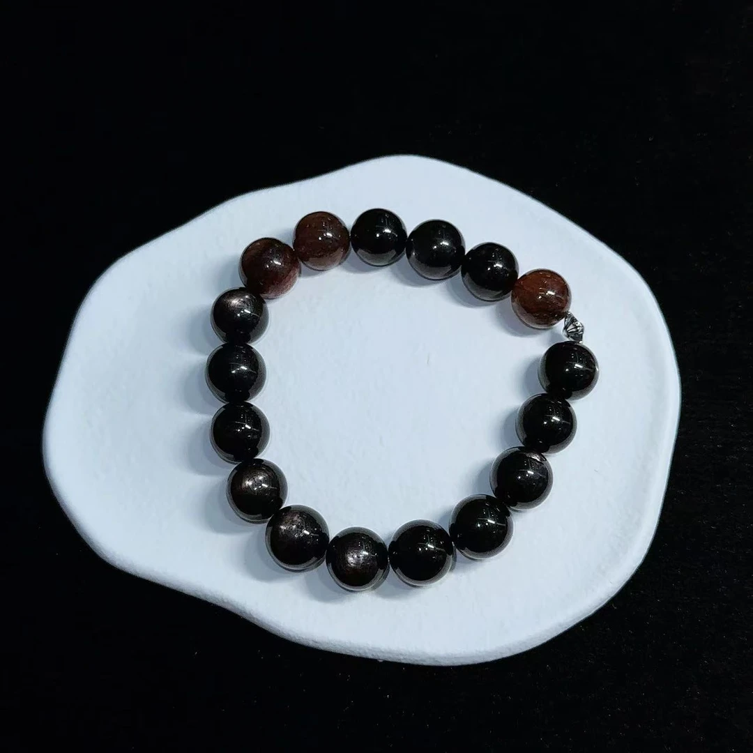 【赢麻（男版）】金运石925银手串（天然珠宝多样性发其一）