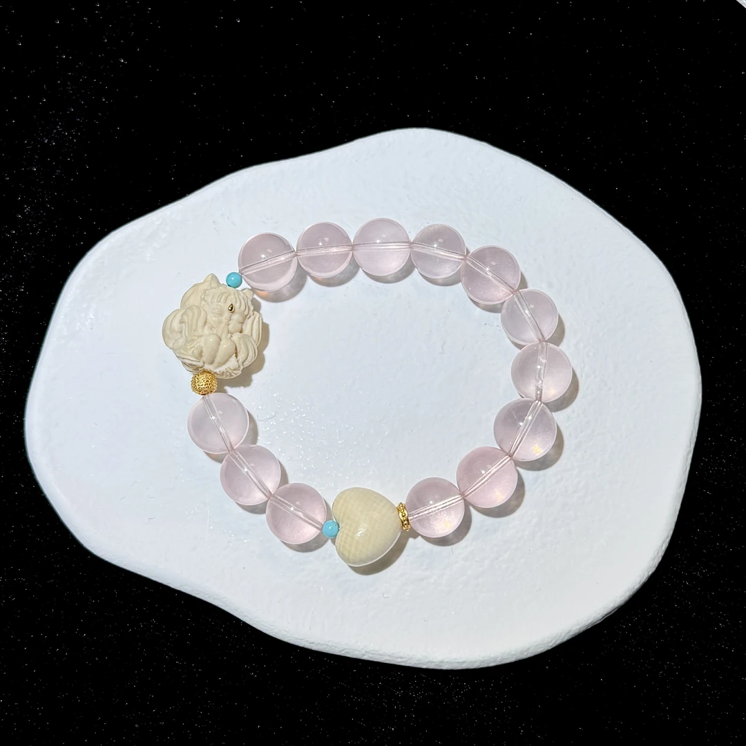 【金狐报喜】水晶手串 （天然珠宝多样性发其一）