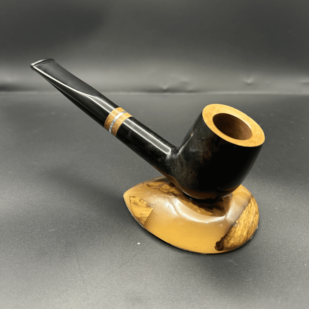 石楠木手工烟斗，cc手工制作，烟道9毫米