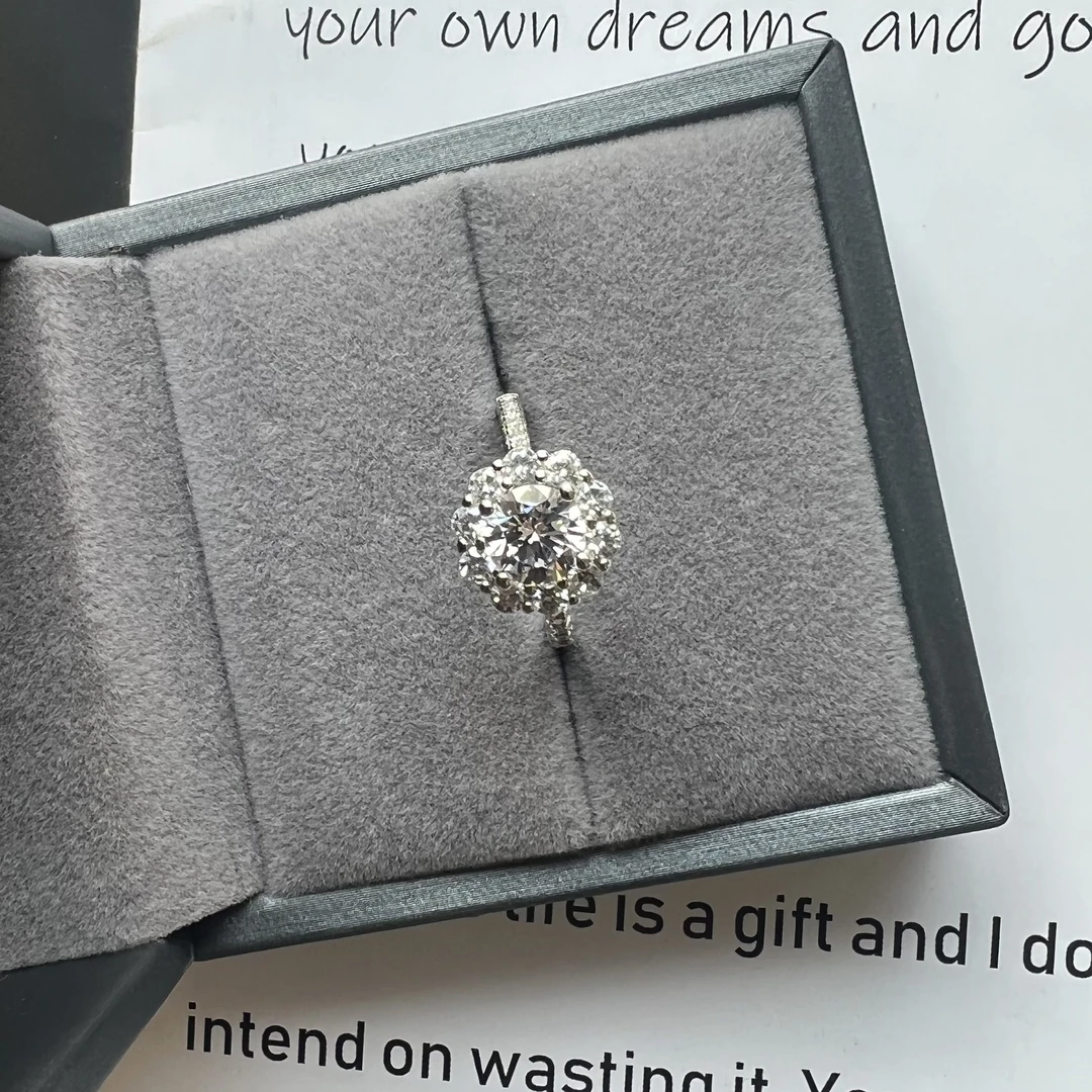 南非九矿区戒指1ct【美不将就】流光溢彩戒指LB273