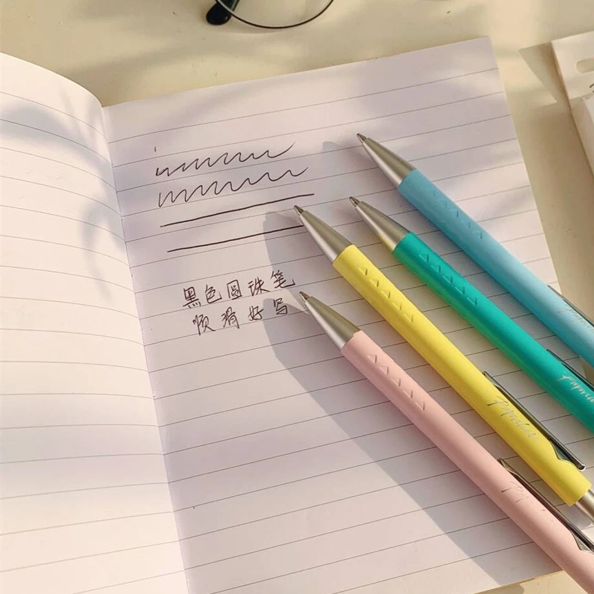 24100707B 马卡龙黑色圆珠笔签字笔