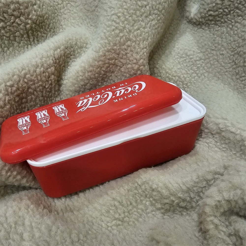 24090407B 日式便携餐盒双层饭盒分餐盒