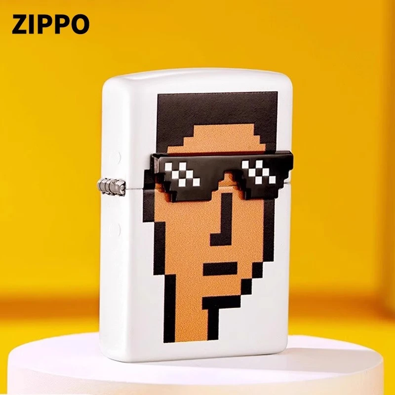 zippo打火机像素玩家官方正品店防风煤油简约礼物TCJ1