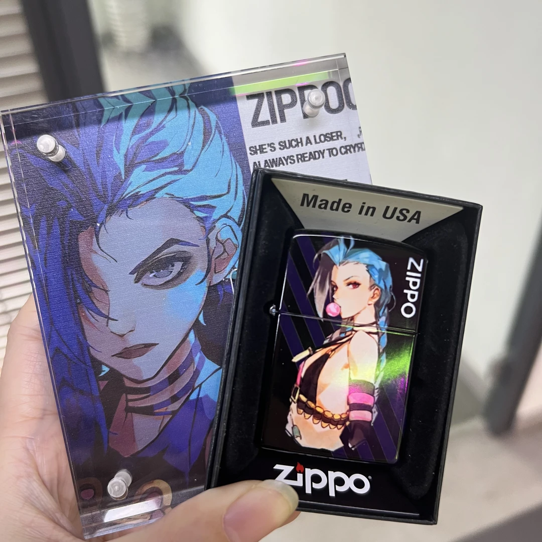 ZIPPO防风火机金克斯-亮面彩漆送亚克力展示盒DY9902CY