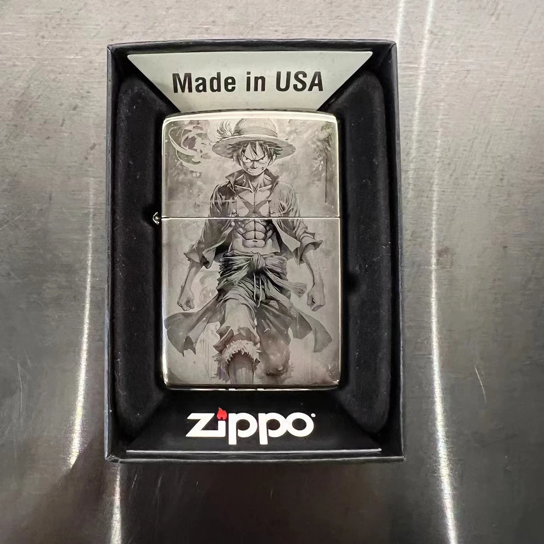 ZIPPO防风火机两面海贼王-路飞-黑冰送男友礼物官方正版DY9909BM