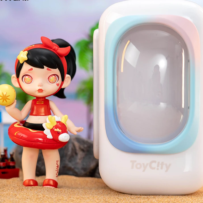 拆盒《老六端》泳池系列太空舱盲盒仲夏假日潮手办
