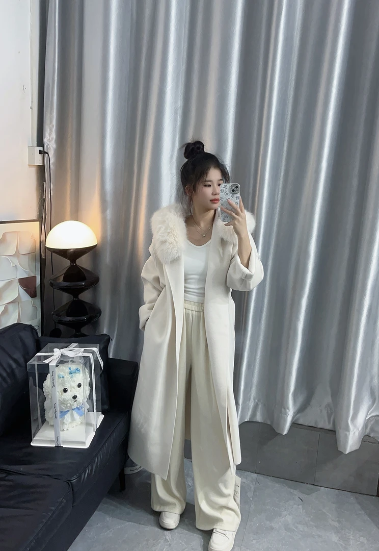 【虎妹推荐】小个子气质甜美连帽大衣外套