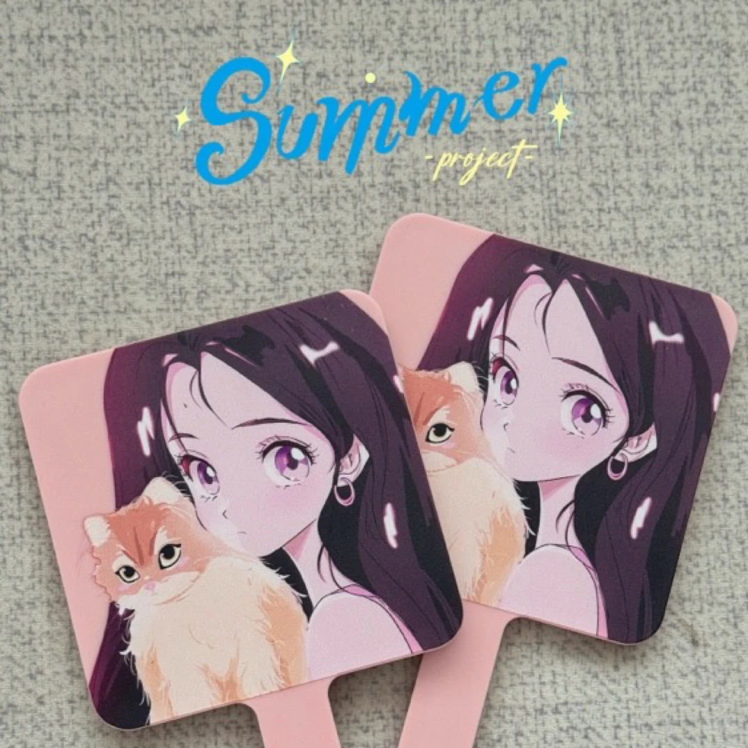 超人气第三季王者定制手持纯欲腮红粉嘟嘟手持美妆镜