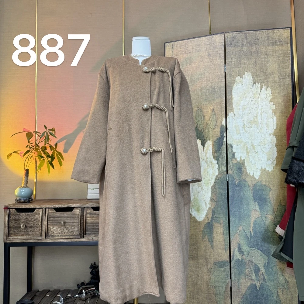 【297】驼色新中式大衣