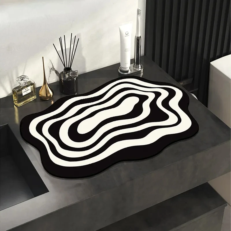 硅藻泥厨房台面沥水餐桌碗杯垫洗手台隔热免洗防滑吸耐用耐磨吸水