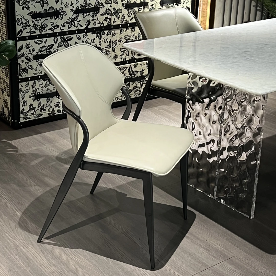 白掌柜【森系十字椅 】家用客厅椅书桌椅会客椅麻将餐椅