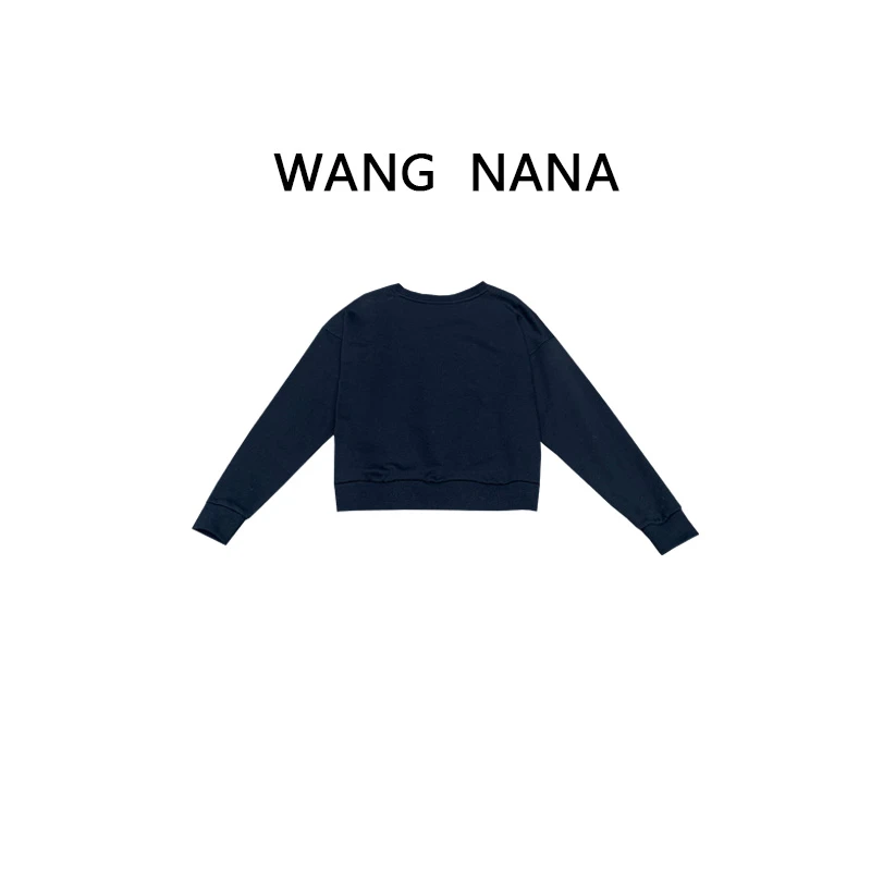 WANG NANA ·  轻奢时尚百搭休闲长袖设计师圆领秋冬卫衣SC1A0331