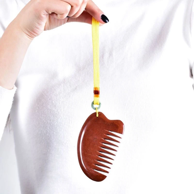 正宗泗水泗滨砭石迷你梳子