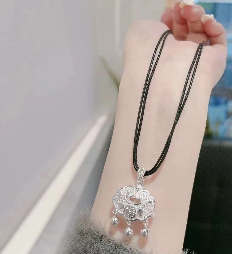 足银银制品 足信网红花丝银锁包