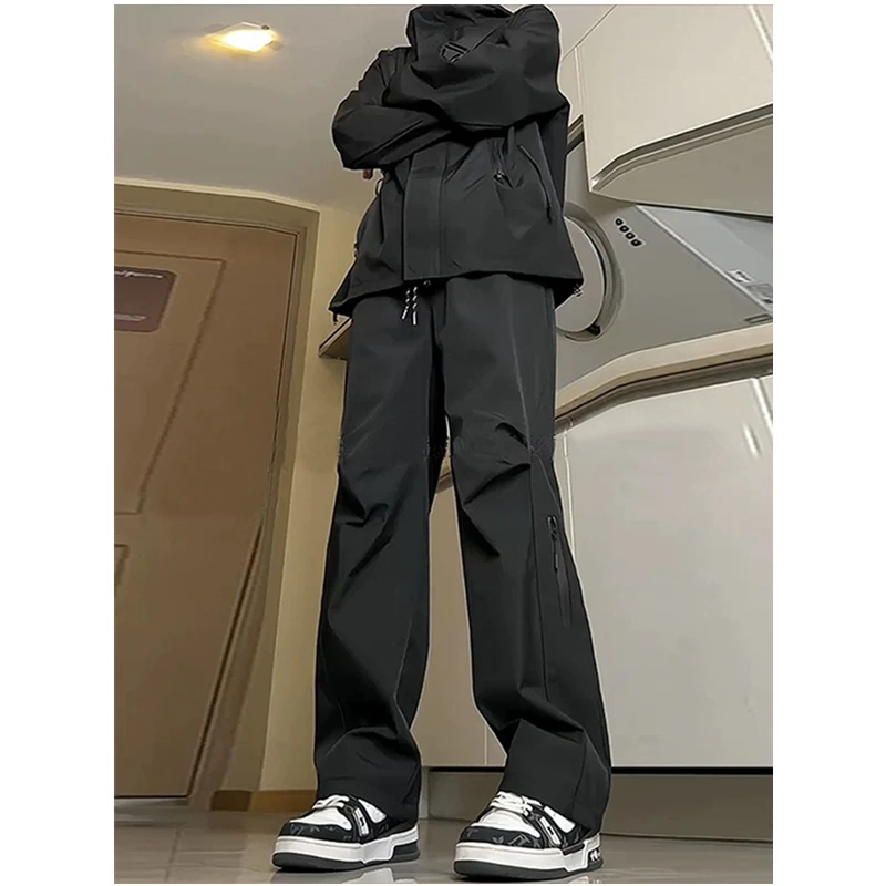 户外速干冲锋裤子男秋季美式防水工装裤春秋款爆款2024新款登山裤