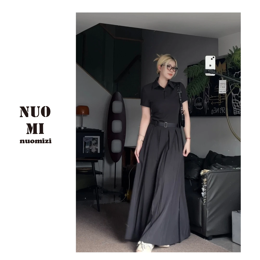 ZOZ糯米子【美式街头】 高级感炸街灰色短袖时尚干练连衣裙