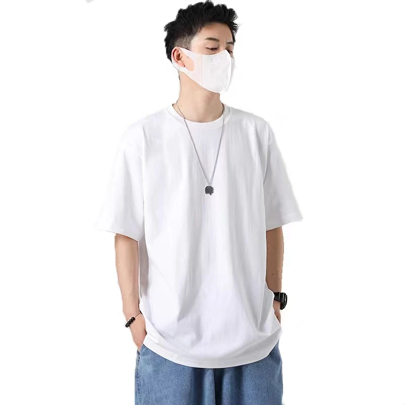 6699  简约百搭！  男式夏日兼顾颜值的品质简约纯色圆领短袖T恤