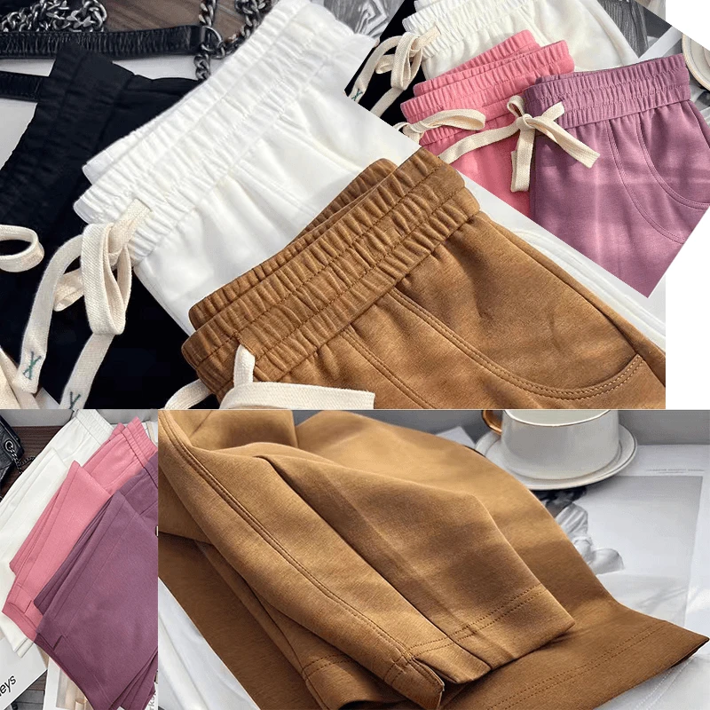 11018 柜货！高段位奢品！软糯质地赞！松紧腰高腰显瘦运动休闲卫裤