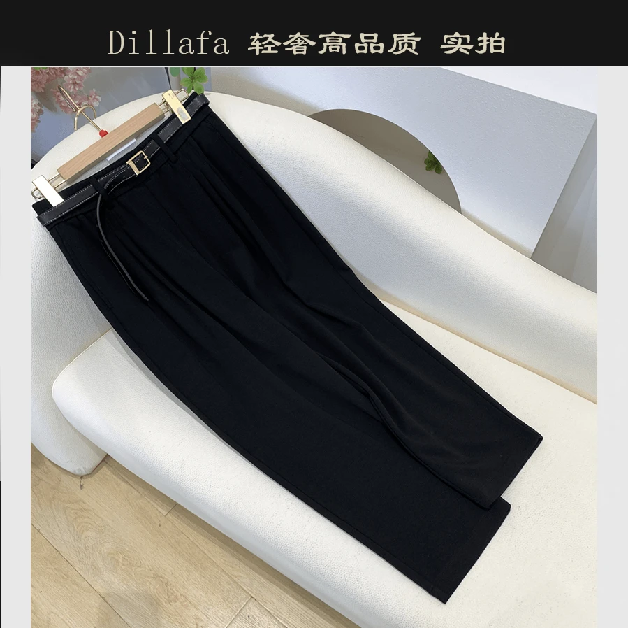 9829 「公主流浪裤」遮胯显瘦！软糯舒适！女式春夏高腰九分休闲裤