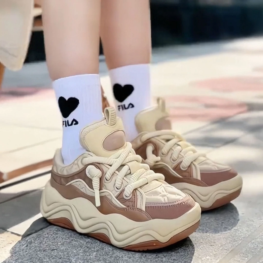 FILA 斐乐流沙鞋女BROOK摩登板鞋2025春季新款女鞋时尚休闲运动鞋