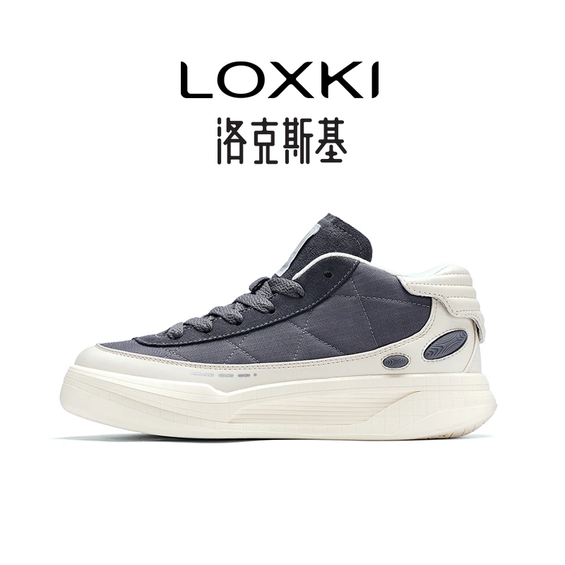 LOXKI/洛克斯基增高潮鞋潮流厚底休闲板鞋男士男款时尚秋冬运动鞋
