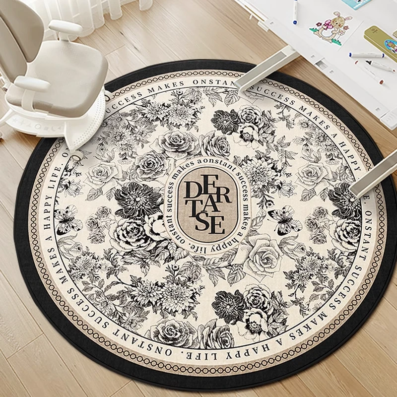 美式圆形地毯客厅沙发摇摇椅办公椅客厅摇摇椅躺椅垫子