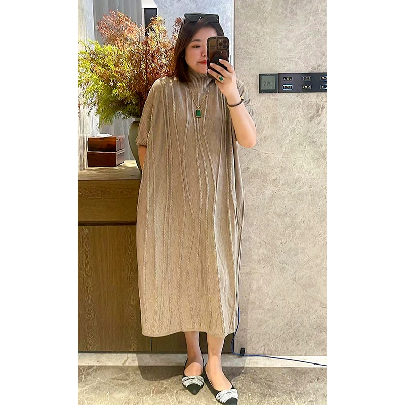 录途大码女装2024新款24665连衣裙