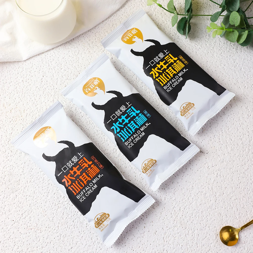 水牛乳冰淇淋原味3支巧克力味3支榴莲味2支（600g)雪糕