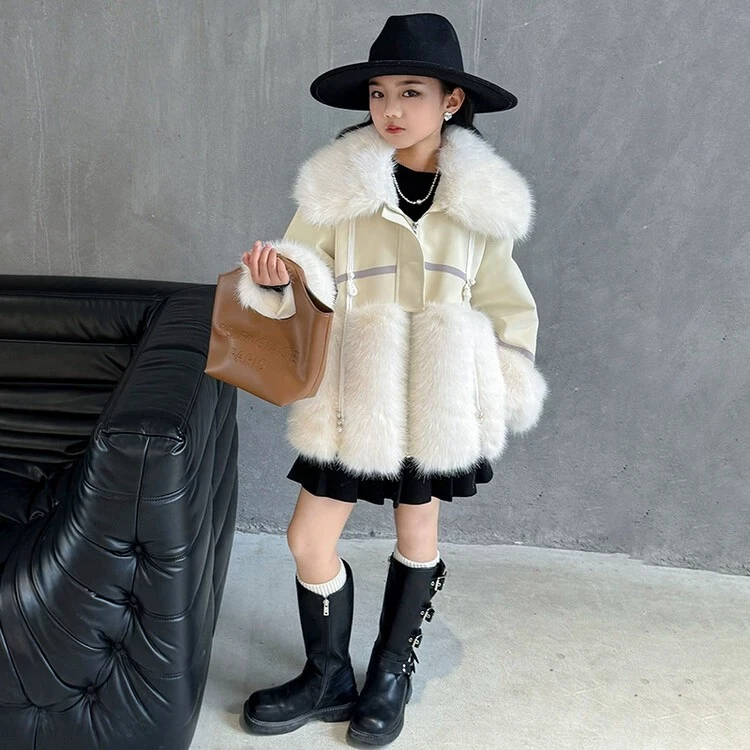 【新疆包邮】独角兽新款加绒毛毛外套L551