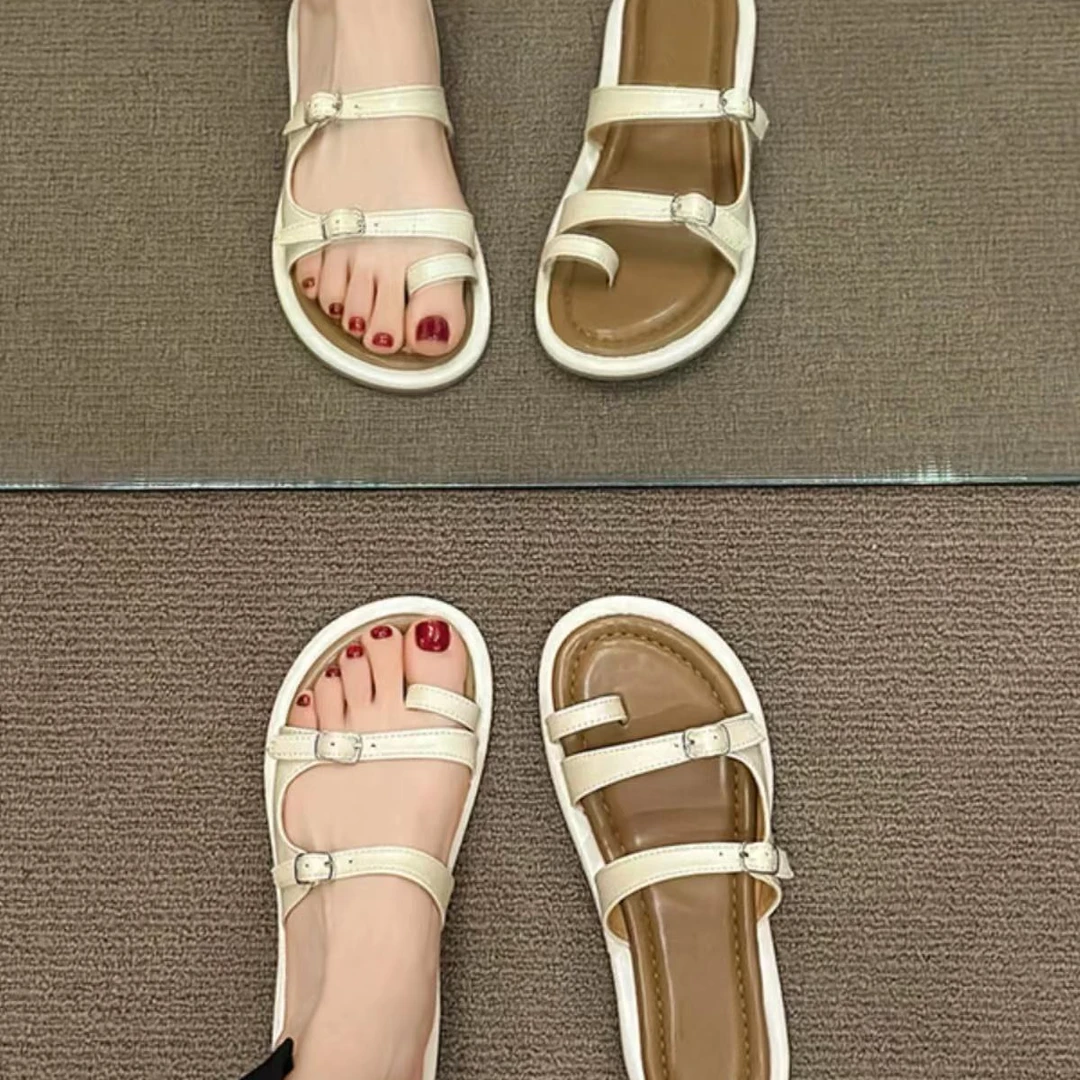 青青家 “拖鞋”夏季韩版时尚百搭外穿套趾外穿一字拖-5508