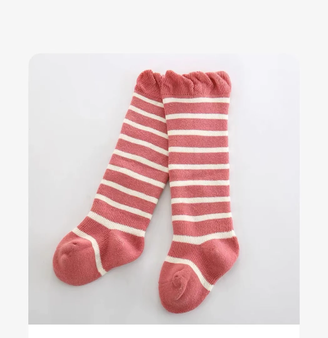 婴幼儿秋冬加厚毛圈小腿袜（6双装）