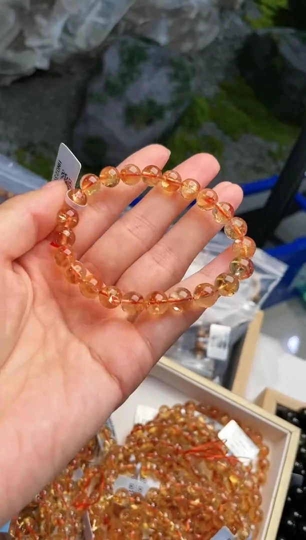 【闪购商品】水晶手链未镶嵌黄阿塞
