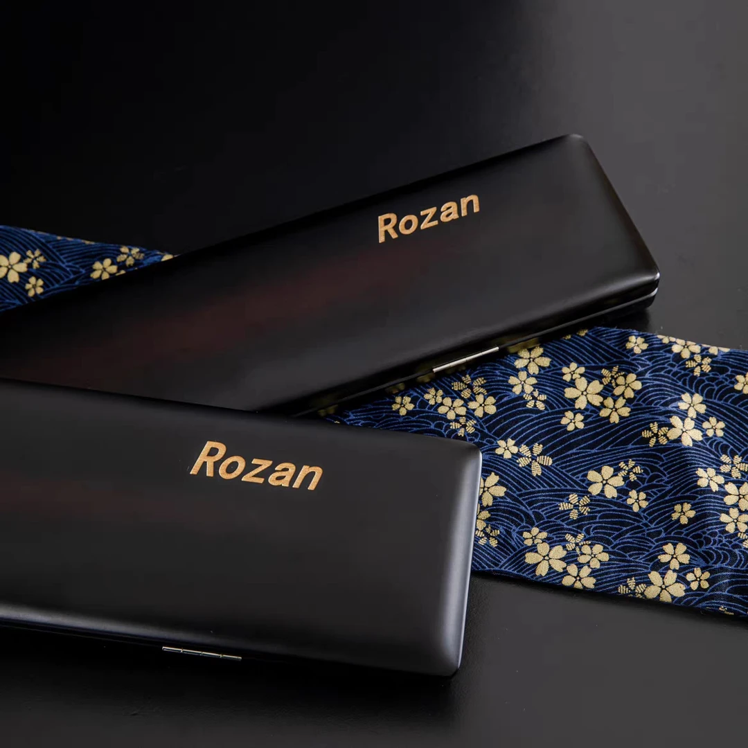 ROZAN鲁山日本进口黑拉浮漂盒精美桐木手作日式大容量黑拉并继用
