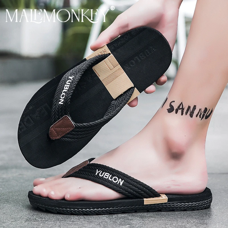 拖鞋2025新款男夏季外穿防滑夹脚越南泰国人字拖男士沙滩软底凉拖