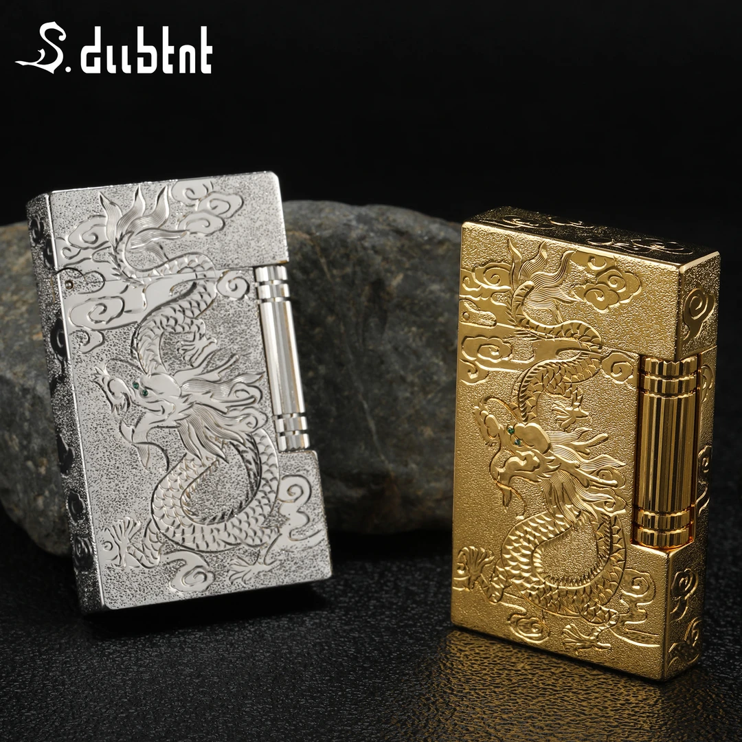 法国S.dubtnt都柏特朗声充气打火机高档精雕龙凤呈祥创意个性送礼