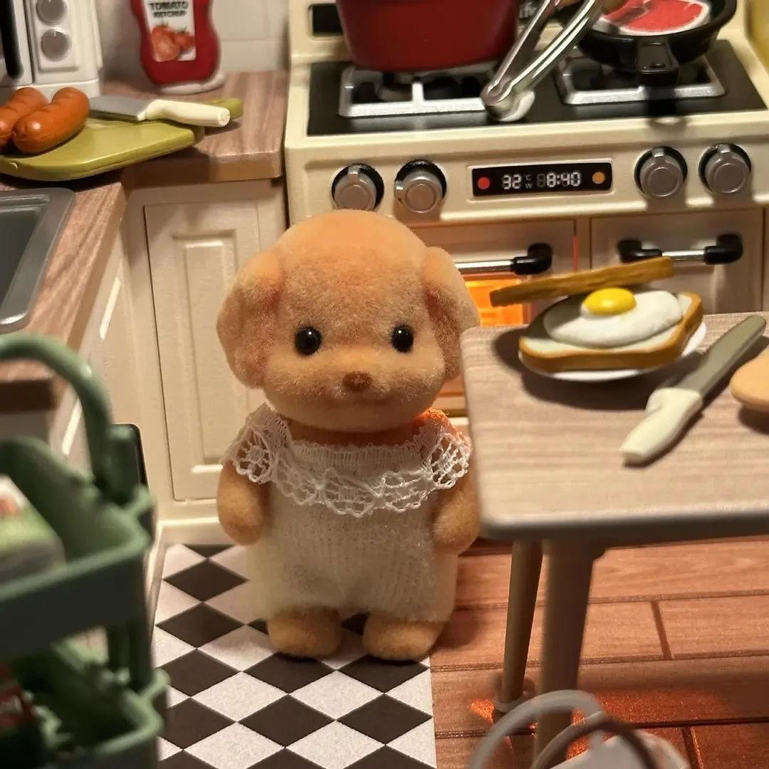 森贝儿贵宾犬小鼻嘎迷你可爱小摆件治愈可爱小狗狗四肢可动送闺蜜
