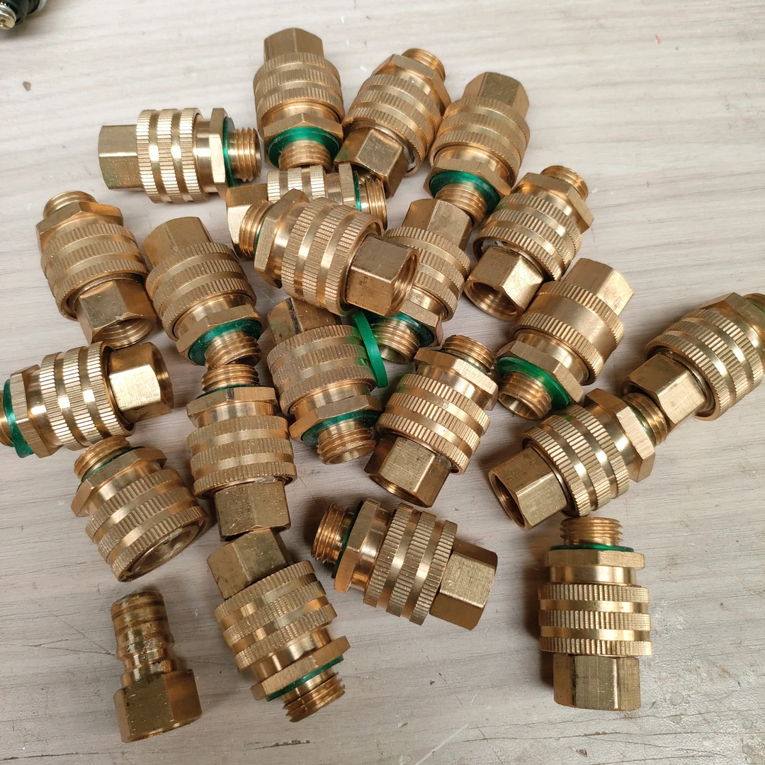 （两只装）铜质打药机喷药泵通用快速接头