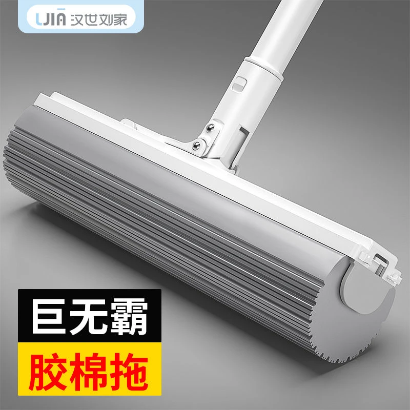 汉世刘家海绵拖把家用一拖净强吸水卫生间厕所专用墩布滑片式胶棉