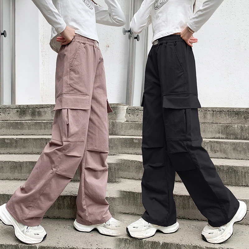 女童工装裤春装儿童裤子2025新款春秋季中大童休闲长裤童装运动裤