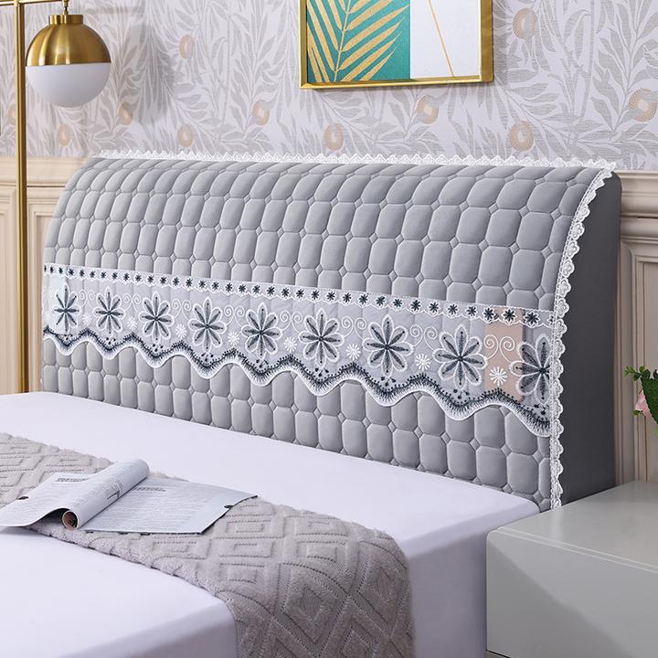 床头套罩2024新款靠垫通用加厚软包靠背夹棉全包防尘罩床靠背秋冬