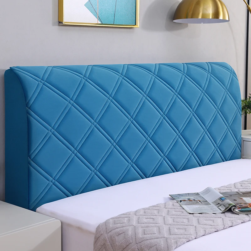 加厚夹棉高级感床头套罩木床靠背软包全包万能通用防尘罩2023新款