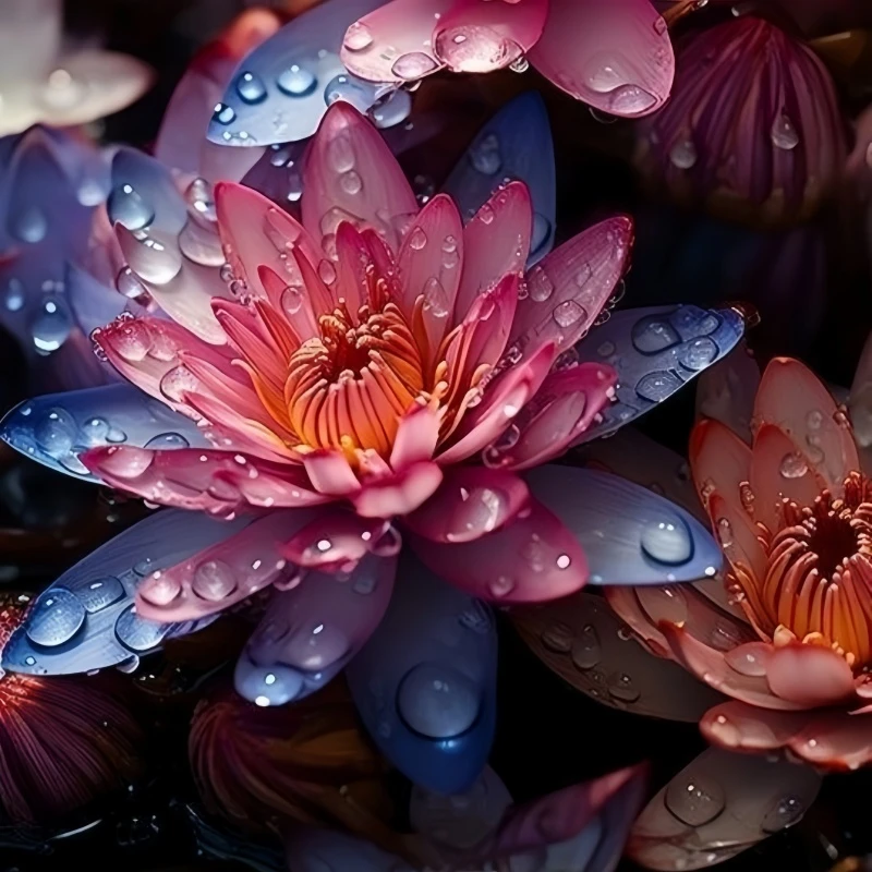 鱼缸大睡莲四季盆栽庭院水培植物带芽【基地直发】池塘睡莲花根块