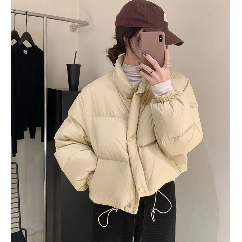 2024韩国东大门原版面包服女 立领小个子短款羽绒棉服秋冬短款