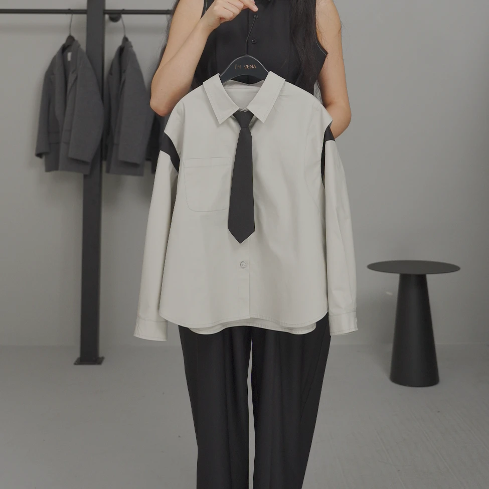 I'm Vena<隐士>男童女童中性秋装衬衫长袖衬衣男宝秋39C3520